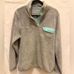 Jachs Gray and Mint Cowl Neck Sweater
